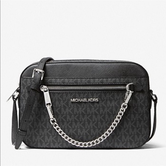 Michael Kors Handbags - Michael Kors Jet Set Large Logo Crossbody Bag